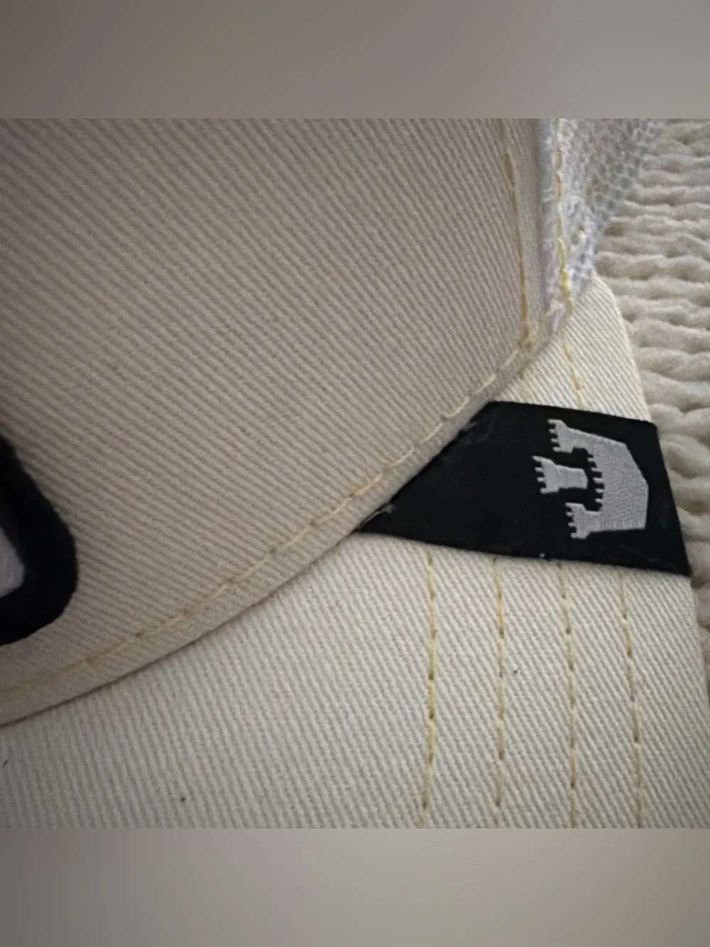 Que Yellow and Black Bee Patch Cap